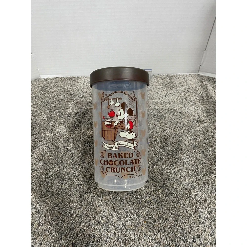 Tokyo Disney Resort Canister Mickey Mouse Baked Chocolate Crunch Clear Brown OS